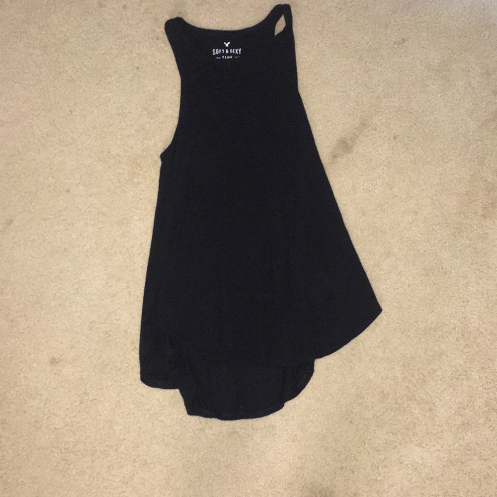 Soft and sexy black halter tank